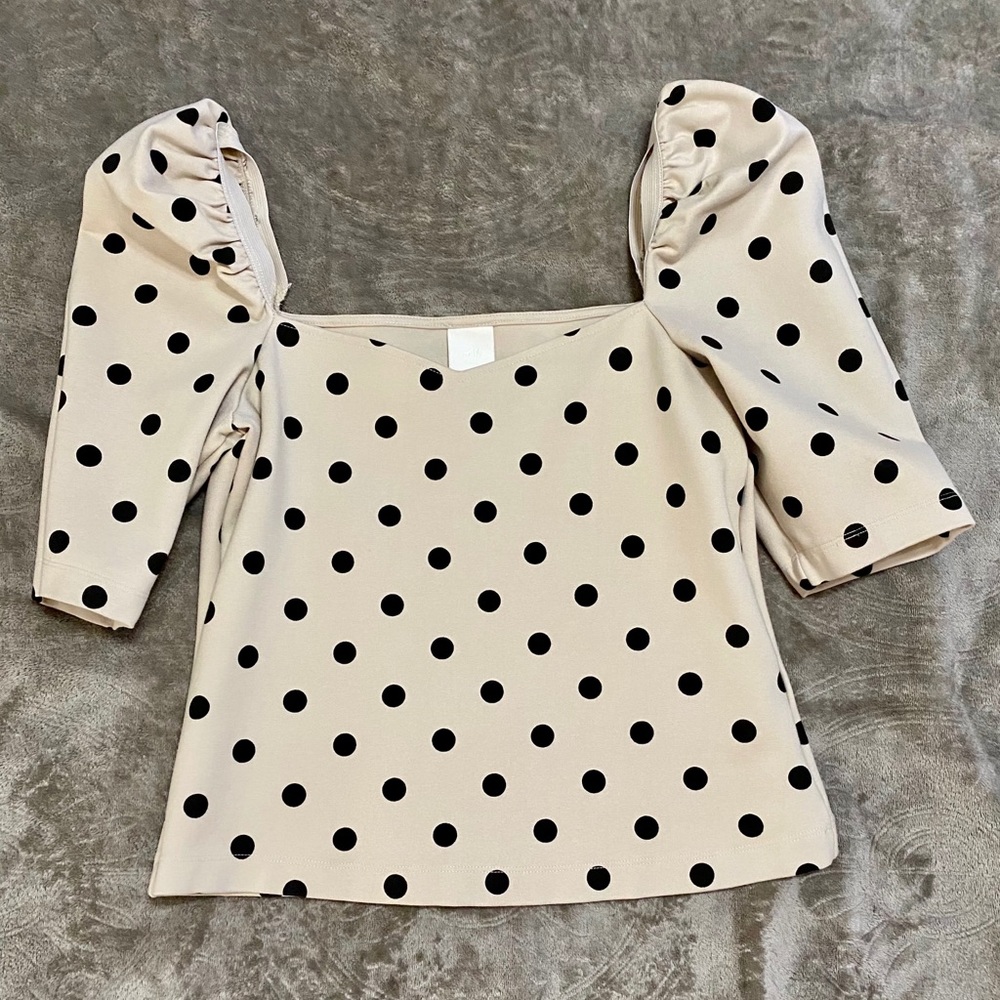 Polka dot blouse
